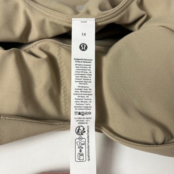 Lululemon NWT Align Tank Top *Light Support, A/B Cup Sheer Oak - Picture 9 of 10